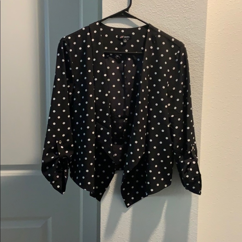 Open from cardigan blazer